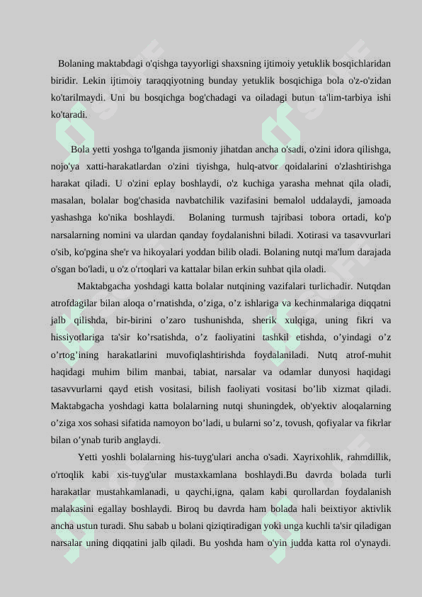 Maktabgacha yoshdagi bolalarda bilish jarayonlarini shakllantirish 7
