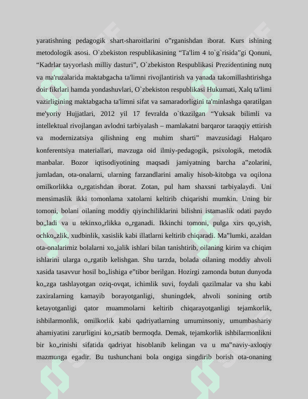 Oilada boshlang’ich sinf bolalarini tejamkorlikka o’rgatish metodikasi 4