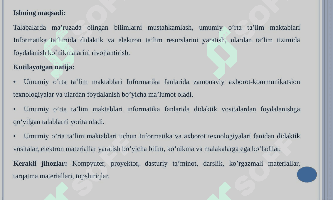FANLARNI O’QITISHDA PEDAGOGIK DASTURIY VOSITALAR YORDAMIDA 2