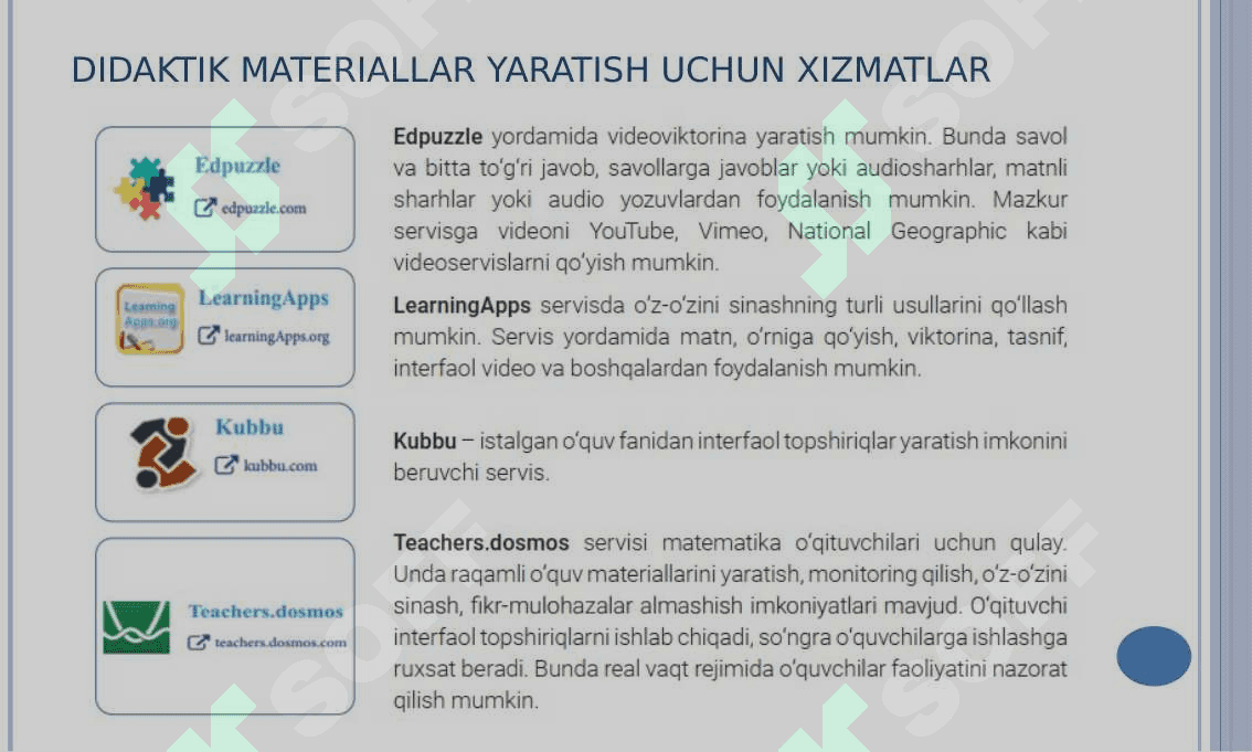 FANLARNI O’QITISHDA PEDAGOGIK DASTURIY VOSITALAR YORDAMIDA 6
