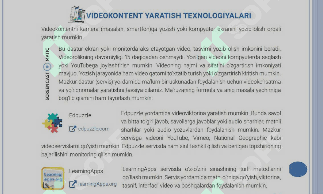 FANLARNI O’QITISHDA PEDAGOGIK DASTURIY VOSITALAR YORDAMIDA 7