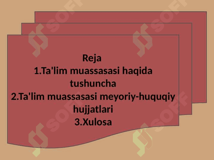 Ta'lim muassasasini boshqarishga doir me'yoriy-huquqiy hujjatlar 2