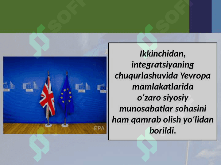 G‘arb mamlakatlarida integratsiyalashuv jarayonlarining jadallashuvi. Yevropa ittifoqi va AQSH munosabatlari 4
