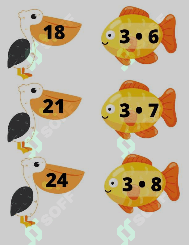 Ko'paytirish 2 dan 9 gacha.
Bolalar uchun karra jadvalni qiziqarli yodlatish. Karra jadval 6