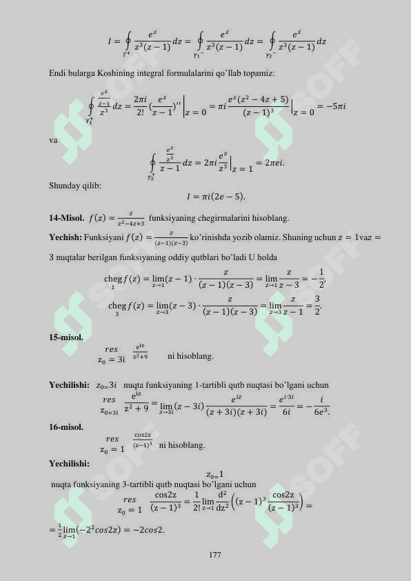 2-KURS 3-SEMESTR UCHUN NAMUNAVIY VARIANT MISOLLARINING YECHILISHI 6