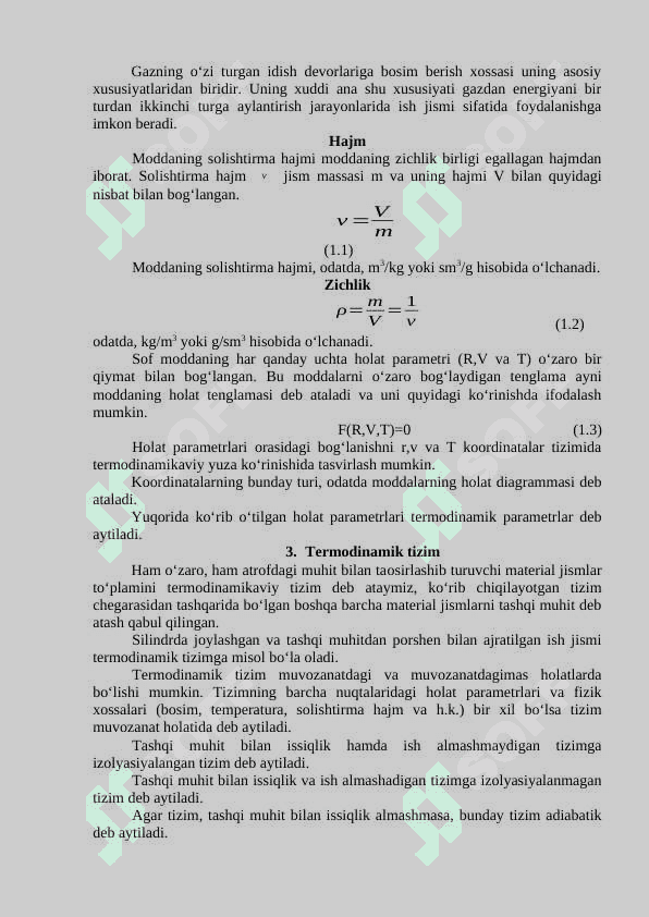 TEXNIK TERMODINAMIKA ASOSLARI 7