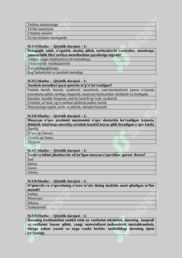 testlar umumiy pedagogika 3