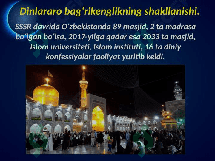 O‘zbekistonda konfessiyalararo munosabatlar 2