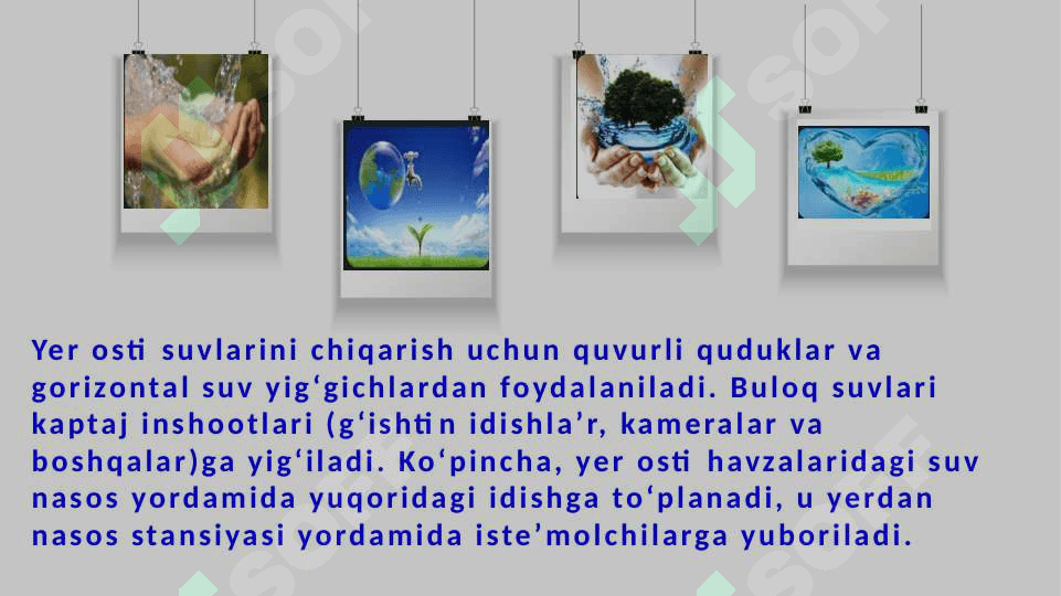 Mahalliy va markazlashgan suv taminoti haqida ularning giginik ta'minoti 5
