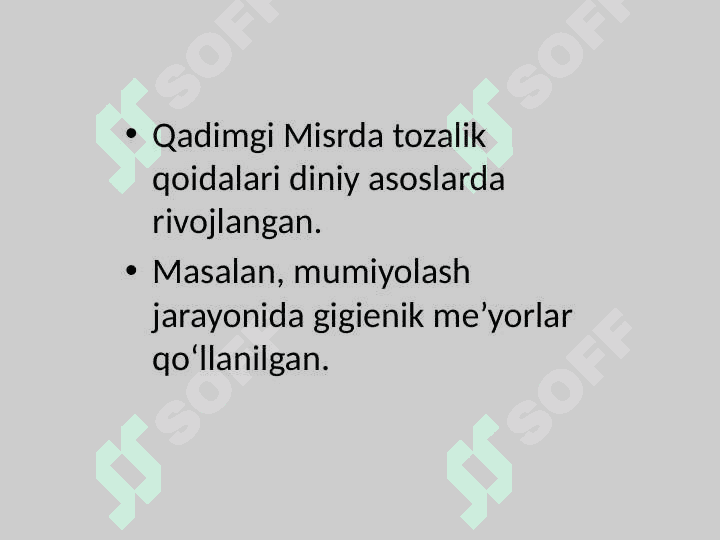 Gigienaning Qadimgi Davrda Shakllanishi XIX va XX Asrlardagi taraqqiyoti 3