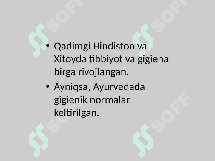 Gigienaning Qadimgi Davrda Shakllanishi XIX va XX Asrlardagi taraqqiyoti 5