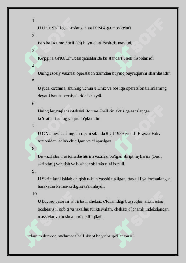 Bash Shell-dan qanday foydalanish mumkin 2