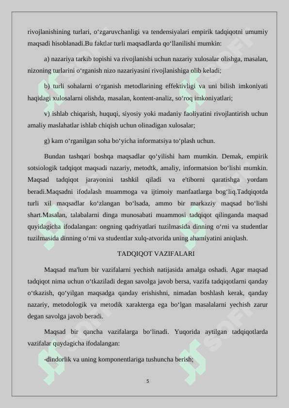 empirik sotsiologik tadqiqotlar 5