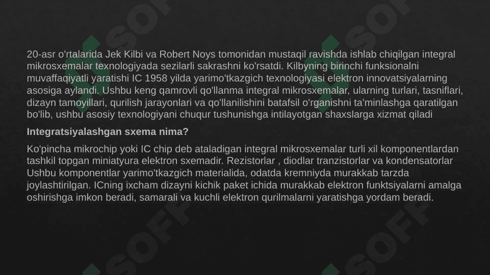 Raqamli integral sxemalarning asosiy parametrlari 3