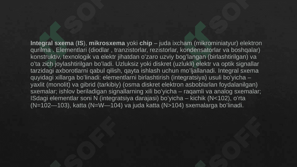 Raqamli integral sxemalarning asosiy parametrlari 7