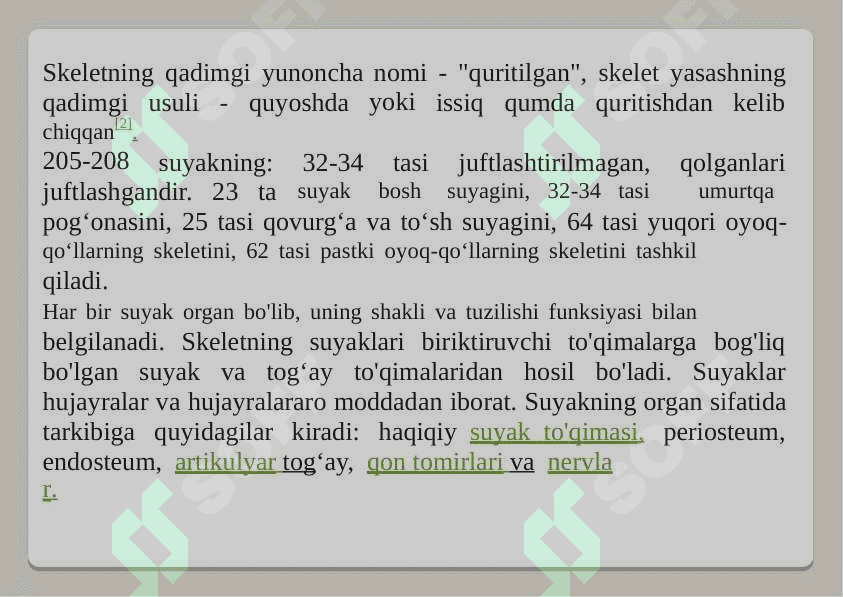 SKELET SUYAKLARI RENGEN ANATOMIYASI  2260 2
