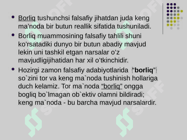 Falsafa va tabiiy ilmiy fanlarda borliqning mohiyatiga oid konsepsiyalar 4