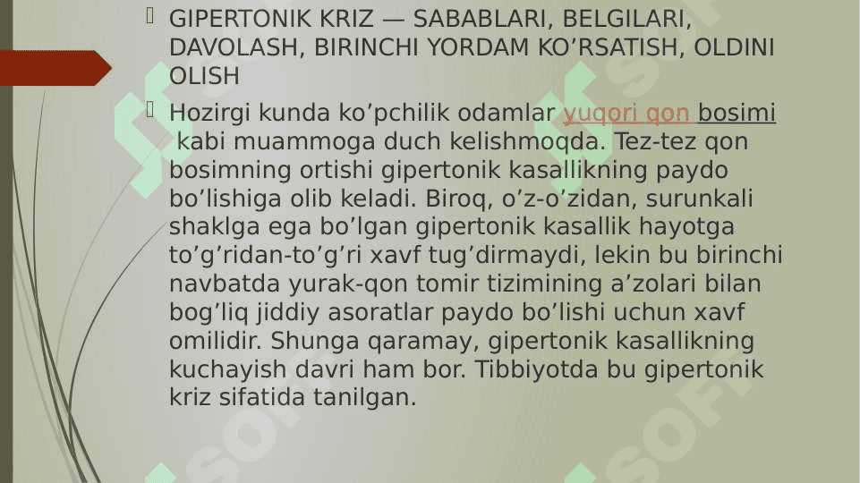 Gipertonik krizlar 2