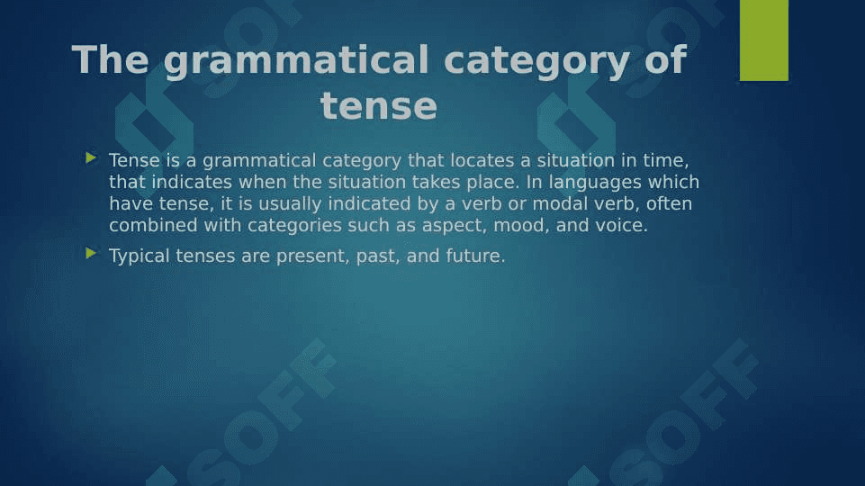 Grammatical categories of verbs 4