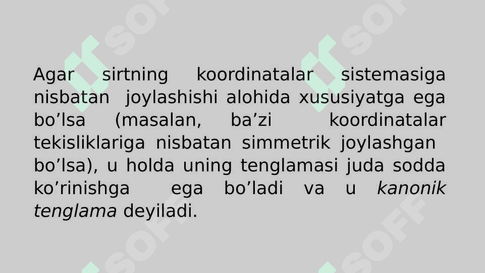 Ikkinchi tartibli sirtlar. Sfera.Ellipsoid, bir va ikki pallali  giperboloidlar 4