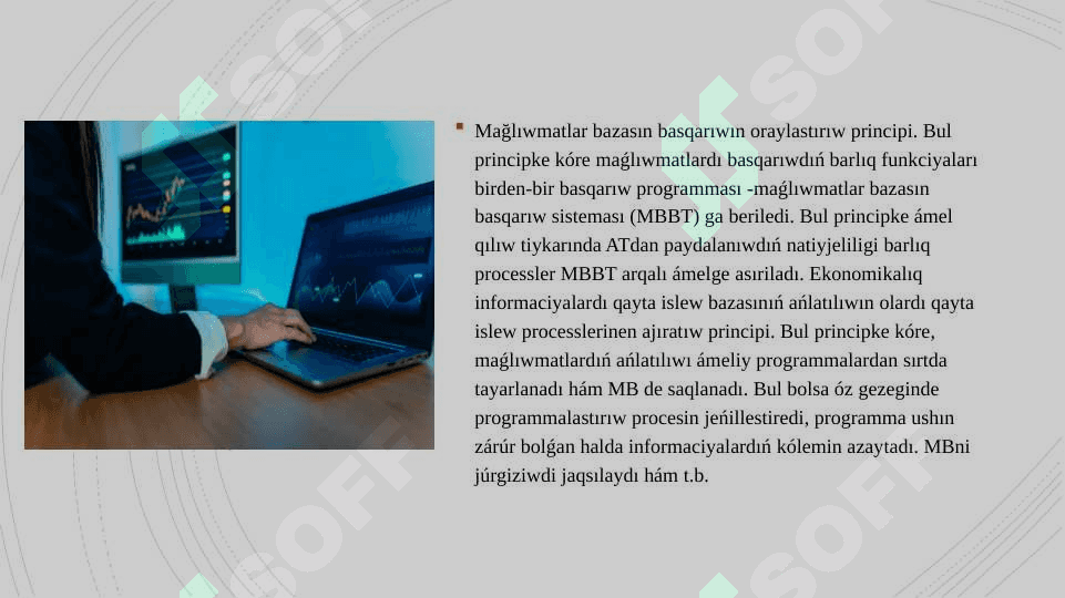 Ekonomikalıq informaciyalardı tekst redaktorı qurallarınan paydalanğan halda qayta islew programmaları 8