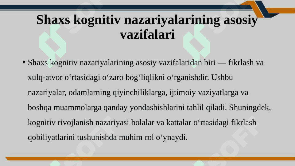 Shaxs kognitiv nazariyalari haqida 7