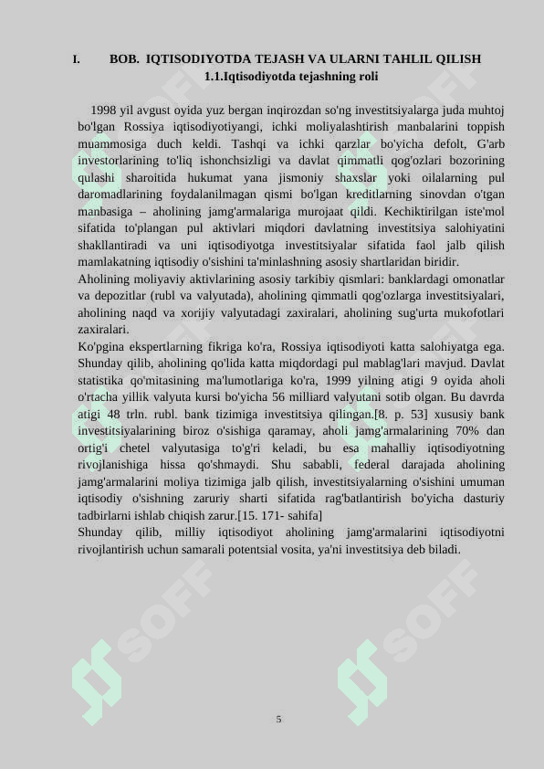 IQTISODIY JAMGʻARISH MOHIYATI VA MANBALARI 5