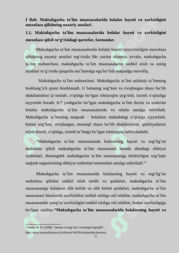 MAKTABGACHA TA’LIM MUASSASALARIDA BOLALAR HAYOTI VA XAVFSIZLIGINI MUXOFAZA QILISH 6