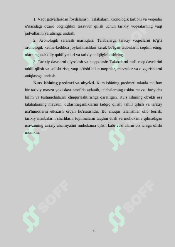 Tarix darslarida xronologik ko'nikmalarni shakllantirish usullari 4