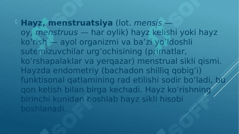 Normal hayz sikli 6