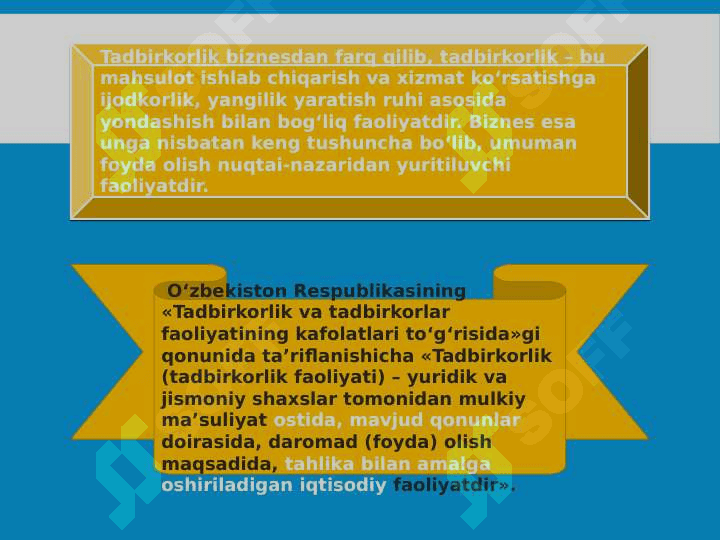 Tadbirkorlik faoliyatining ,mulkiy asoslari 3