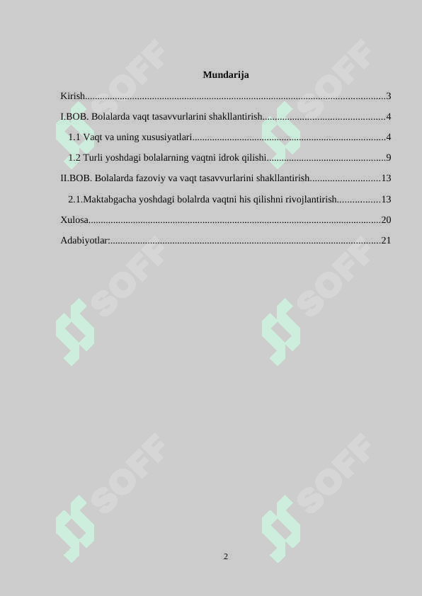 Boshlang’ich  sinf  bolalarini  vaqt  bilan  tanishtirish  mazmuni ( ingliz tili vositasida) 2