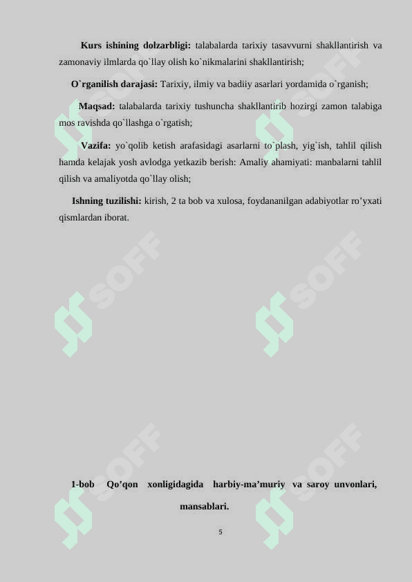 Qo’qon xonligida Saroy unvonlari va mansablari 5