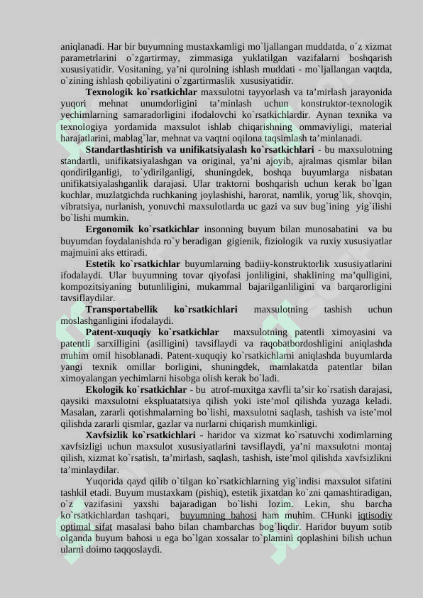 SANOAT MAXSULOTINING SIFATI VA UNING  RAQOBATBARDOSHLIGI 4