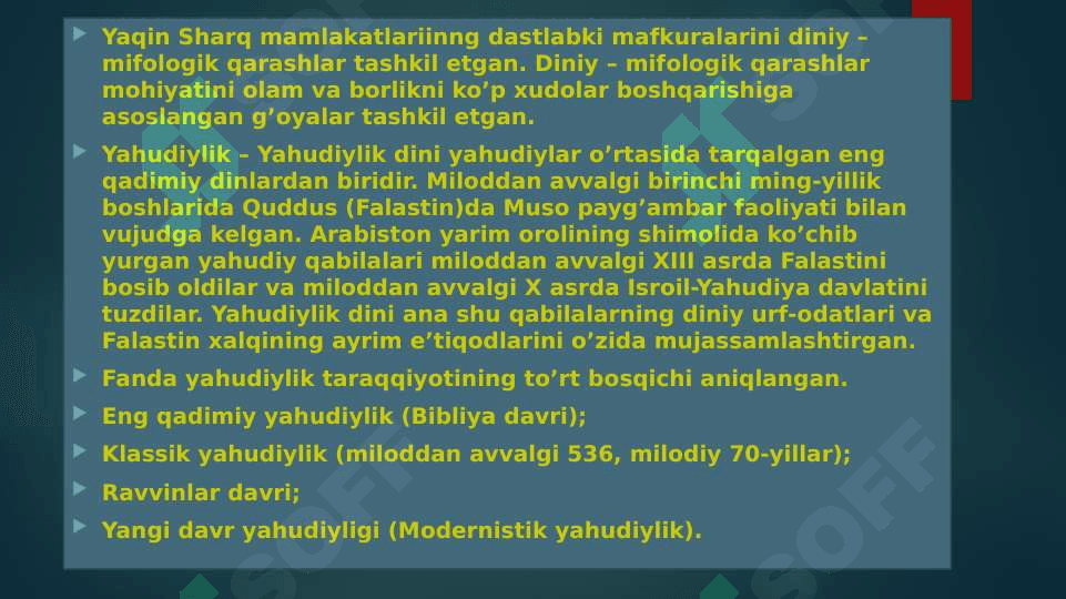 Yaqin va o’rta sharq mamlakatlarida siyosiy mafkuralar 2