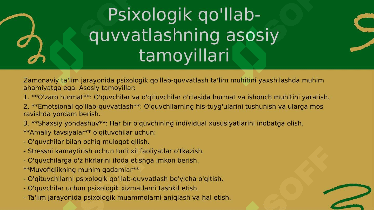 Zamonaviy ta’lim jarayonlarida psixologik va pedagogik qo’llab quvvatlash 4