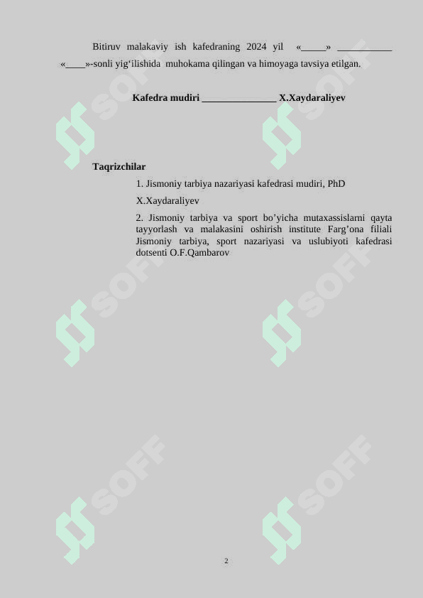 MAKTAB O‘QUVCHILARIDA JISMONIY TARBIYA JARAYONI SOG‘LOM TURMUSH TARZINI SHAKLLANTIRISH BITIRUV MALAKAVIY ISH BMI 2