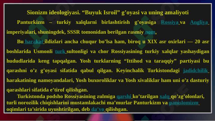 Musulmоn mamlakatlari va Yaqin Sharqda siyosiy fikr va mafkuralar 4