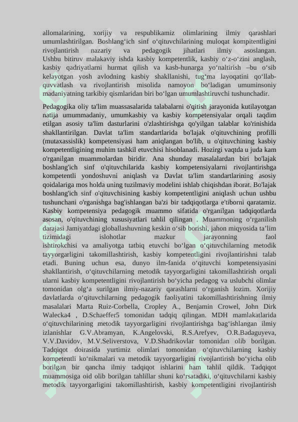 Boshlangich ta’limda o‘quvchi ijodiy faoliyatini takomillashtirish metodikasi 2