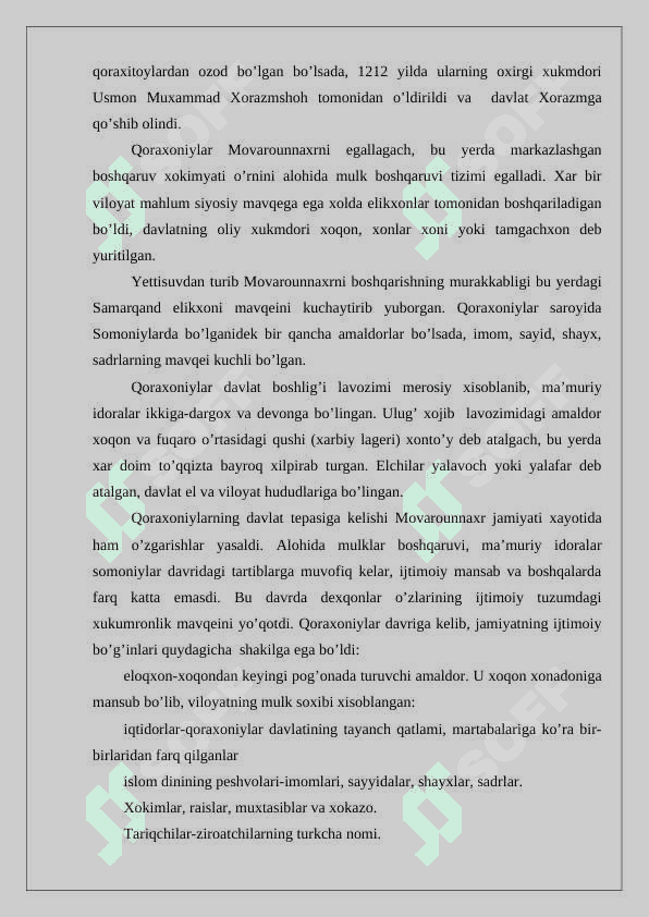 Qoraxoniylar   sulolasi   tarixiga   oid   amalga   oshirilgan   ilmiy tadqiqotlar  24 4