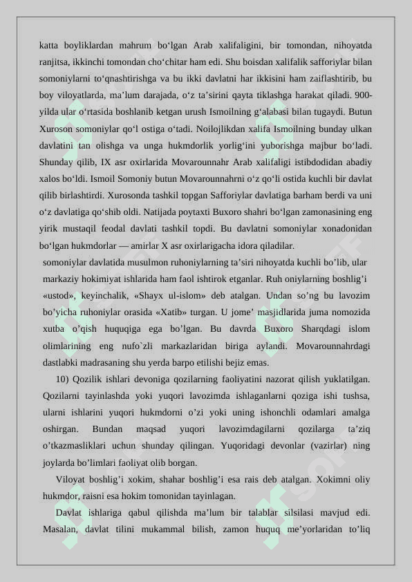 Somoniylar sulolasi tarixiga doir ilmiy tadqiqotlar sharhi   24 7