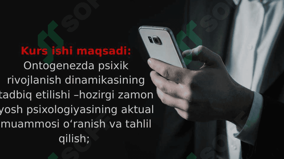 Ontogenezda psixik rivojlanish dinamikasining tadbiq etilishi –hozirgi zamon yosh psixologiyasining aktual muammosi sifatida 2