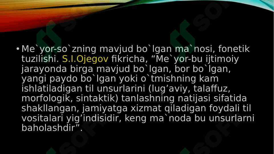O`zbek adabiy tilining me`yorlari 3