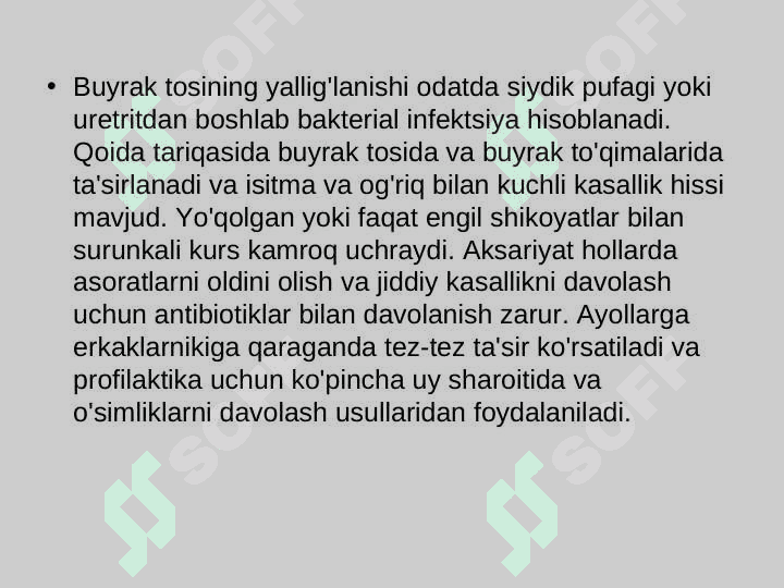 TURSINBAYEVA SHOXSANAM BUYRAK   YALLIG’LANISHI VA IMMUN YALLIG’LANISH  KASALLIKLARINING ETIOLOGIYASI , PATOGENEZI, KASALLIKNING KLINIK NOMOYON BO’LISHI , DIAGNOSTIKASI VA AKTIVLIK MEZONLARI 3