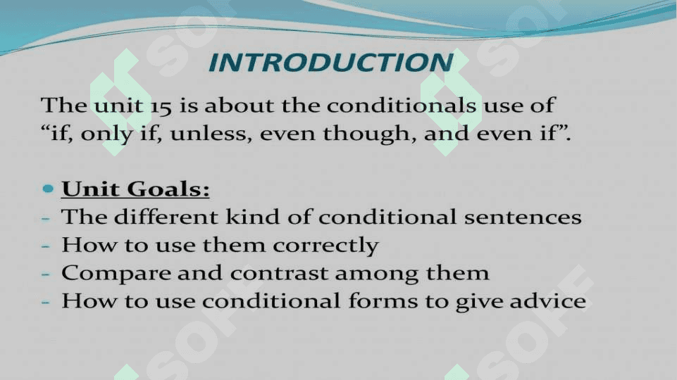 IF NOT…. AND UNLESS, IF AND WHETHER 3