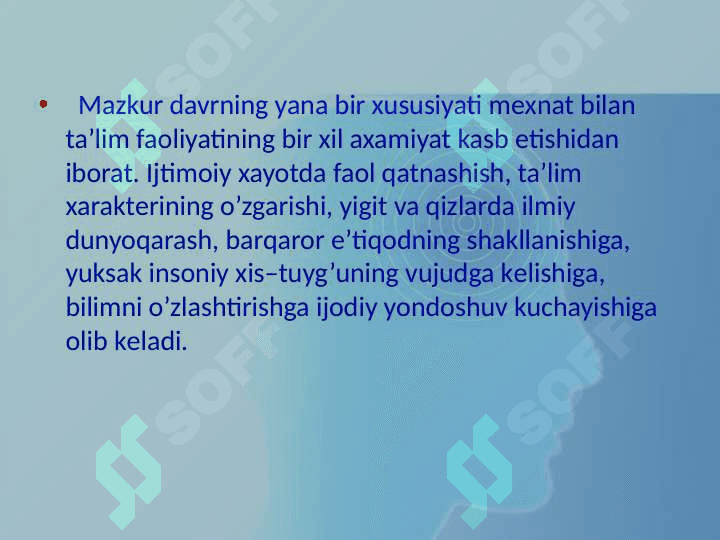 ILK O‘SPIRINLIK VA O`SPIRINLIK DAVRIDA PSIXIK RIVOJLANISH  XUSUSIYATLARI 4