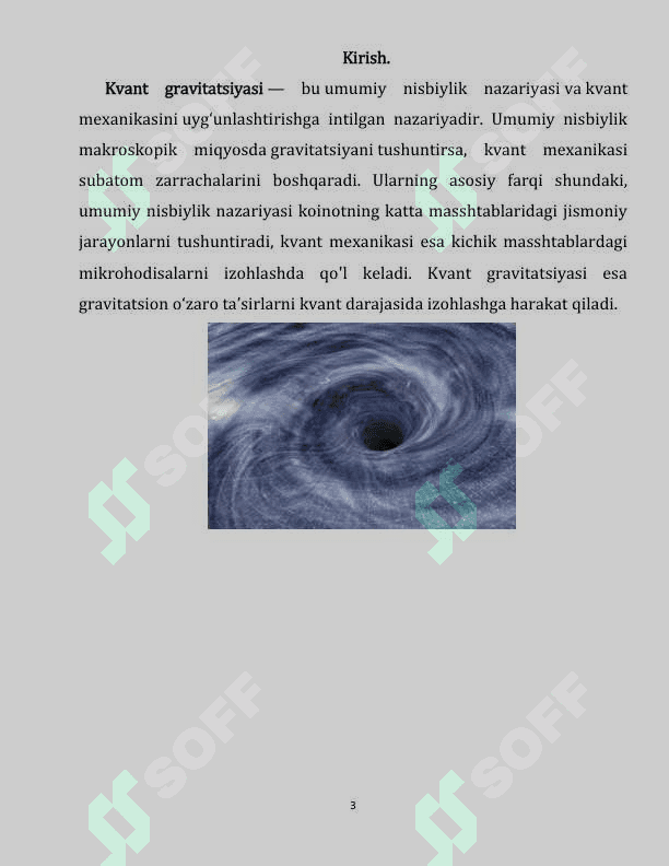 Kvant gravitatsiyasi 3