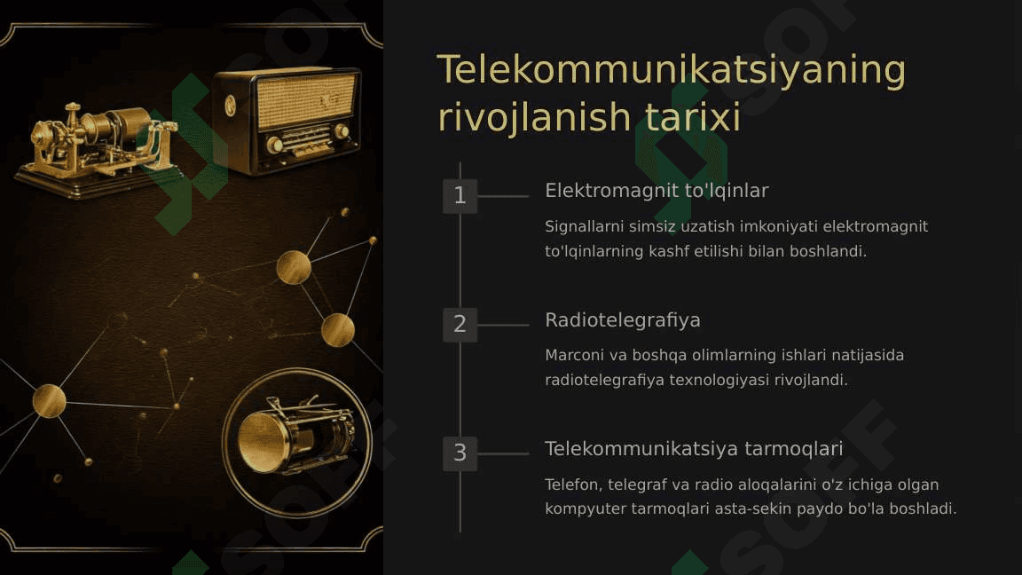 Telekommunikatsiya va simsiz texnologiyalar 3