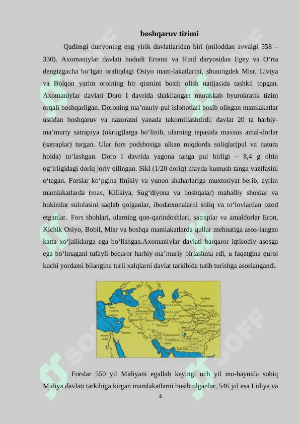 O‘rta Osiyo satrapliklarida boshqaruv tizimi 6