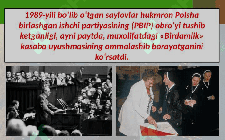 Sharqiy yevropa mamlakatlaridademokratik inqiloblar va sotsialistiklagerning parchalanishi 3